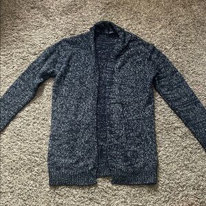 Bershka Womenβs Charcoal Blue Cardigan Size Medium